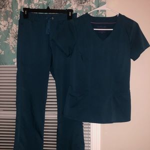 Healing hands purple label Caribbean blue scrubs